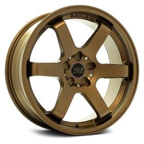 1av Wheels 8518blnk40zx6br-5114 Zx6 Wheel 18x8.5 40 5x114.3 72.6 Bronze Single Rim