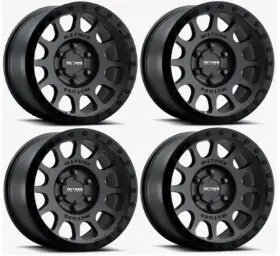 5014-7858347 4 Wheel Parts Set Of 17x8.5 Inch Offset Black Wheels For 2005-2026 Toyota Tacoma Truck 6x139