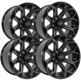 4p80r-22100-8180-24bbt 4play Set Of 4 Gen2 4p80r 22x10 8x180 -24mm Black/tint Wheels Rims 22 Inch