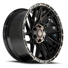 4ps28-20090-6d55-18bbt 4play 4ps28 Sport 2.0 Wheel - 20x9 Gloss Black With Brushed Face-tinted Clear Rim 4ps28-20090-6d55-18bbt 4play 4ps28 Sport 2.0 Wheel - 20x9 Gloss Black With Brushed Face-tinted Clear Rim