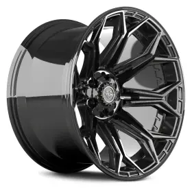 9510640 4play 4p83 Wheel 22x12 -44 6x139.7 106.1 Black Single Rim 9510640 4play 4p83 Wheel 22x12 -44 6x139.7 106.1 Black Single Rim
