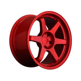 9six9 9001-1780-35-514-red 1 Six-1 17x8 5-114.3 35 Offset Candy Apple Red Wheel Rim