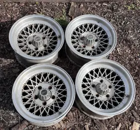 130691 Acra 15x7 Wheels 5x127 5x5 Bolt Pattern With Center Caps C10 G10 Boogie Van Vtg
