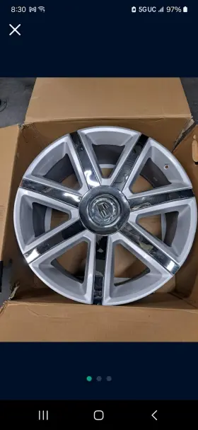 32410316501 Aftermarket Set 4 Used 24x10 Cadillac Replica Wheels 6x139.7 Silver