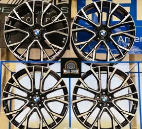 5618bm Aftermarket 22x9.5 22x10.5 Bmw X5m Wheels Blk Machine Rim X6m X7 X6 X5 G06 G05 G18 F95 5x112