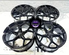 Apau162090511232gb Aftermarket 4 20x9 Audi S Line Gloss Black Wheels Rims A3 A4 A5 A6 A7 S4 S5 Rs 5x112 32mm