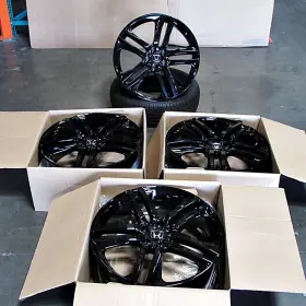 Aphd218805114335gb Aftermarket 18 Inch Honda Accord Gloss Black Wheels Rims Sport Exl Ex Lx 5x114.3 35
