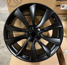Apts52085512035mb Aftermarket 4 20x8.5 Tesla Matte Black Wheels Rims 5x120 Model S X 5x4.75 Et35
