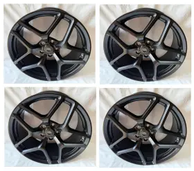 Ma1027 Aftermarket 4pc 20 Inch Wheels For Chevy Camaro Z28 20x9 30 / 20x10 35 5x120 Matte Black
