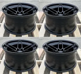 Apsr820115115-4.5mb Aftermarket Products 20x11 Inch Matte Black Wheels Set For Dodge Challenger Charger Widebody -4.5
