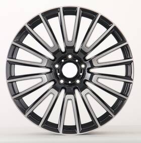 Aftermarket Products Mb8001-bmf 22 Inch Staggered Wheels Rims Fits Mercedes Benz E350 E400 E450 E500 E550 S500 S550