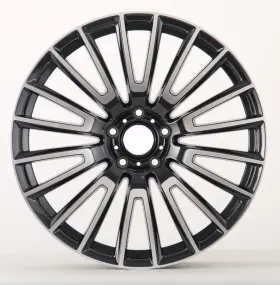 Mb8001-bmf Aftermarket Products 22 Inch Staggered Wheels Rims Fits Mercedes Benz E350 E400 E450 E500 E550 S500 S550