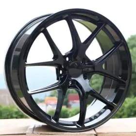 W005-gb2085.35.5.112-a Aftermarket Products 20 Inch Gloss Black Wheels 20x8.5 5x112 35 Cb 73.1 Tuner Rims Set 4