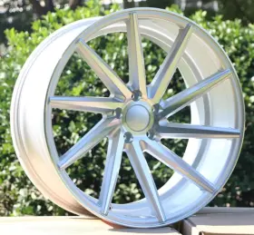 W013-smf1995.35.5.114-a Aftermarket Products One Single Spare 19 Inch Tuner Wheel 19x9.5 35 5x114.3 73.1 W013 Silver Machined
