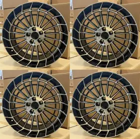 W040-bmf Aftermarket Products 20 Inch Luxury Style Black Wheels Rims Fits Bmw 5x112 330i Xdrive M340i 330e G20 G21