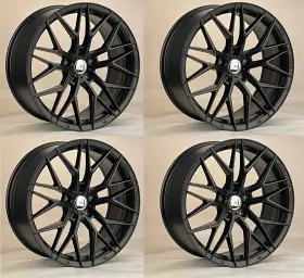 W1606-sb1985.35.5.114-i Aftermarket Products 4 Pcs 19 Inch Wheels 19x8.5 5x114.3 Et35 73.1 Black For Honda Accord Camry Gs300