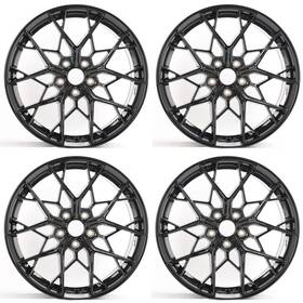 Aftermarket Products W537-gb1985.35.5.114-i 19 Inch Wheels 19x8.5 5x114.3 35 Cb 73.1 Gloss Black Rims For Honda Accord Lexus
