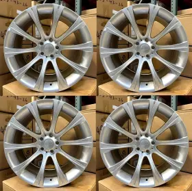 W711-hs Aftermarket Products 19 Inch Silver Wheels Rims For Bmw And Mercedes - 5x112 230i M240i C43 C63 M760i E300