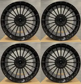 W724-gb Aftermarket Products 20 Inch X8.5 B7 Alpina Style Black Wheels Rims For Bmw 5x120 5x112 F01 F02 F03