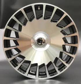 W835-bmf Aftermarket Products 4 Wheels 20x8.5 Black Machined Maybach Amg Style Rims For Mercedes Benz 5x112