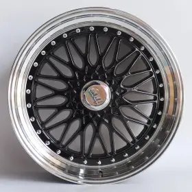 S1890.35.5.113.120-a Aftermarket Products W883-bml 18x9 35 5x114.3/5x120 Wheels Black Machined Lip Rs Mesh Style 18 Inch Rims Set 4