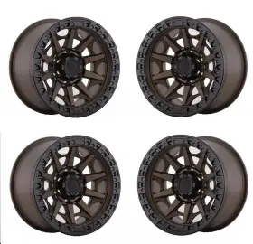 W909-sbrzbl1790.0.6.139-a Aftermarket Products 17x9 Satin Bronze Wheels For Lifted Toyota 4runner Tacoma Fj 17 Inch 6x139 Rims