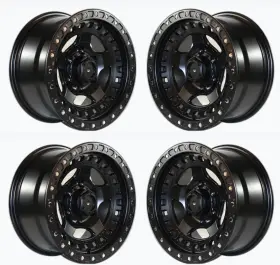 W967-sb1790.0.6.139-i Aftermarket Products 17x9 Black Wheels For Lifted Toyota 4runner Tacoma Fj Gx460 17 Inch 6x139 Rims