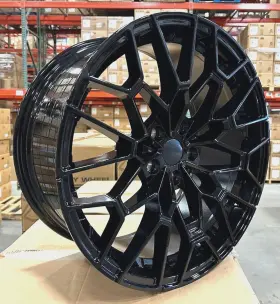 W717 Aftermarket Set Of 4 20 Inch Wheels Gloss Black Rims 5x112 Fits Bmw 3 Series 5 Xdrive