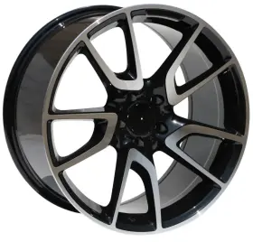 W839 Aftermarket 2 Rears 19x9.5black Machined Amg Style Wheels Rims Mercedes Benz E350