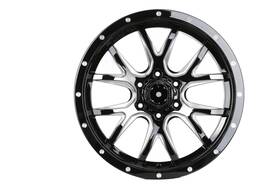 Aftermarket W926-gb Mil2090.15.6.139-a Gloss Black Milled Offroad Rims 20x9 6x139.7 Et15 Fits Hilux 4runner Canyon