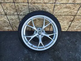 156107475 Alfa Romeo 19 Inch 19x8.5 Front Wheel And Tire 45k 17-21 Giulia Quadrifoglio
