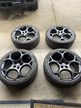 156156948 Alfa Romeo Stelvio 2023 2024 Oem Wheels Tires 21 X 8.5 Black Set All 4