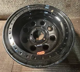 Allied 16x10 5x139.7 Qty 1 Rock A Thon Gloss Black Steel Beadlock Wheel Rim