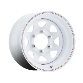 Rims-2056050-w Allied 1 White Spoke Trailer 15x6 5x5.00 81 Hub Offset Wheel Rim