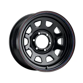 Rims-5268080 Allied 1 Black Daytona 16x8 8x6.50 130.81 Hub -6 Offset Wheel Rim