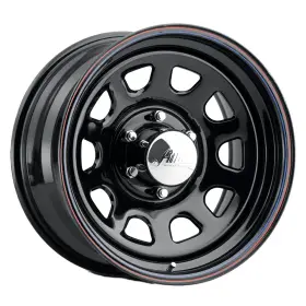 5267060-blem Allied Wheel Mounted Set - 52 Black Daytona Rim 16x7 6x139.7 Offset