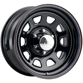 5250012 Allied Wheel Components 52 Daytona 15x10 5x4.5 Inch -38mm Black With Cap Rim 15