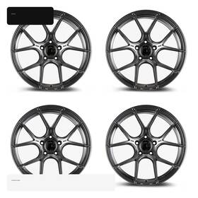 Aodhan Ah111995511235hb Set Of 4 Ah-11 19x9.5 5x112 35 Hyper Black Wheels Rims