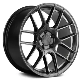 Ahx1885511435hb Aodhan Ah-x Wheels 18x8.5 35 5x114.3 73.1 Black Rims Set Of 4