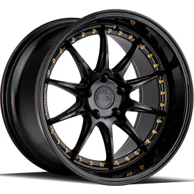Ds71885511435gb Aodhan Ds07 18x8.5 Et 35 5x4.5 Hb 73 Gloss Black With Gold Rivets Wheel/rim Ds71885511435gb Aodhan Ds07 18x8.5 Et 35 5x4.5 Hb 73 Gloss Black With Gold Rivets Wheel/rim