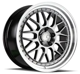 Ah021995511235hb Aodhan Wheels Ah02 19x9.5 35 5x112 Hyper Black Machined Lip Set Of 4