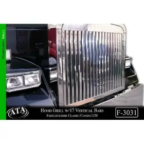 F-3031 Aranda Hood Grill With 17 Vertical Bars Make Model Classic For Freightliner