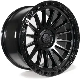 A101209084p00004 Arena One 20x9 Mesa 6x5.5/6x139.7 Satin Black Gloss Lip Wheel Rim 106.1