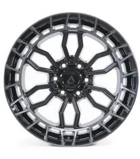 A102200084n01806 Arena Full Set Recon 20x10 6x139.7 Gloss Black Machine Lip Wheels