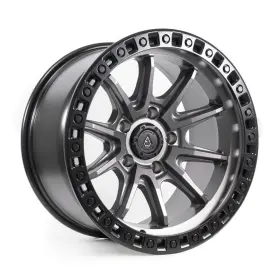 A103179075n01205 Arena One 17x9 Mission 5x5/5x127 -12 Gun Metal Black Lip Wheel Rim 71.5