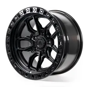 A109179075p00004 Arena One 17x9 Hustle 5x5/5x127 Satin Black Gloss Lip Wheel Rim 71.5