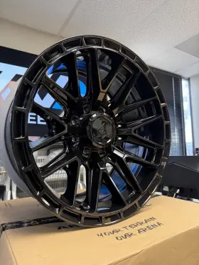 A114220082n01802 Arena Wheel Battle A114 Rim 22x10 8x165.1 Offset -18 Gloss Black Quantity Of 4