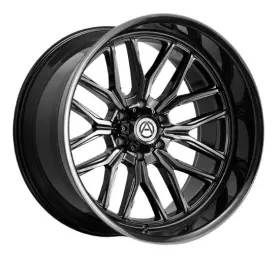 A207-24128165-44gb Artem 4x 24x12 Offroad A207 Kosmo Wheels All Gloss Black 8x6.5 Ram 8x165.1 Chevy