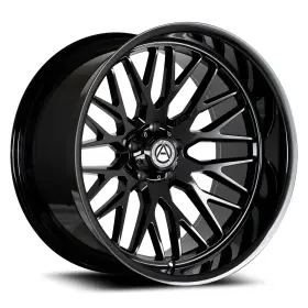 A206-221061397-19gb Artem Off-road Novus Wheels 22x10 -19 6x139.7 106.2 Black Rims Set Of 4