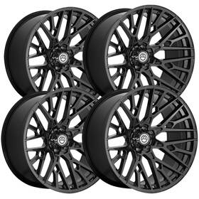 Artem Off-road A209-24106135 0gb Set Of 4 Off-road A209 Trident 24x10 6x135 0mm Gloss Black Wheels Rims